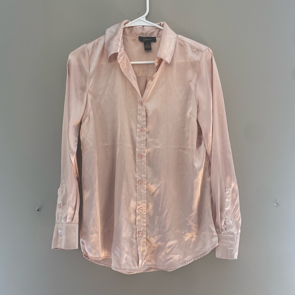 Pink Satin Top